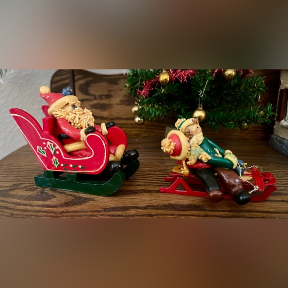 Vintage Dough Art Christmas Figures - Picture 4 of 8